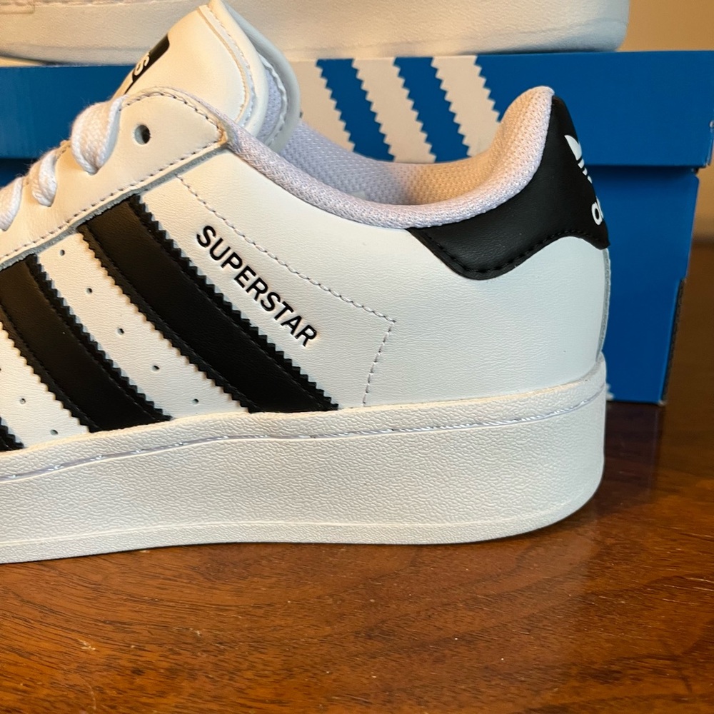 ADIDAS Women's White Superstar XLG Shoes - Picture 3 of 11